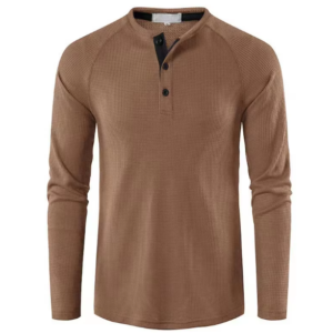 Henley Shirt -Kaki